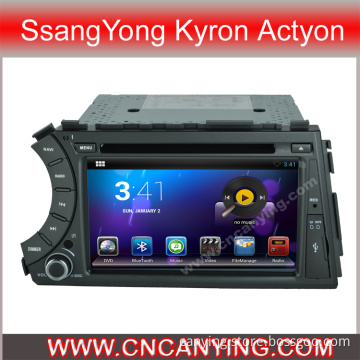 Car DVD Player for Pure Android 4.2.2 Car DVD Player with A9 CPU Capacitive Touch Screen GPS Bluetooth for Ssangyong Kyron Actyon (AD-7020)